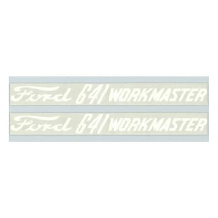 Aftermarket New Hood Decal Set Fits Ford Tractor 641 Workmaster F520H